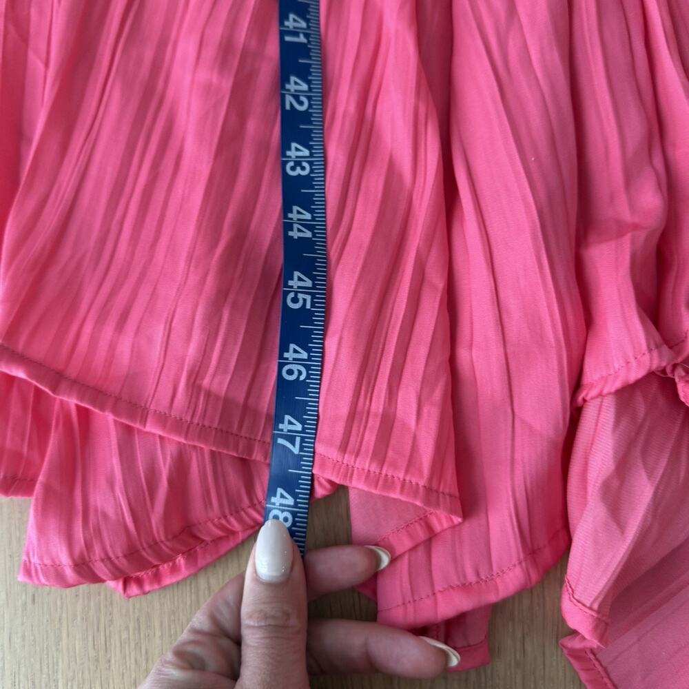 NWOT Anthropologie Ruched Tiered Satin Slip Midi Dress Size 6 2382 - Picture 11 of 12